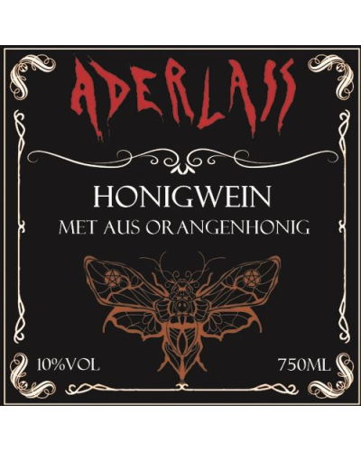 Aderlass Met Honigwein aus Orangenhonig 10% vol 750ml