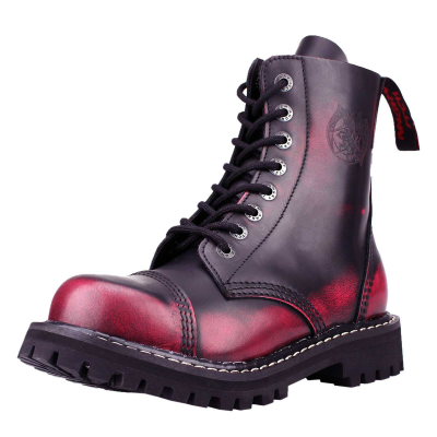 Angry Itch 08-Hole Boots Pink Rub-Off Leather Pink