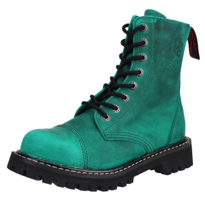 Angry Itch 08-Hole Boots Emerald Vintage Leather Emerald