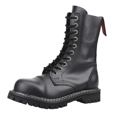 Angry Itch 10-Hole Boots DE Black Leather black