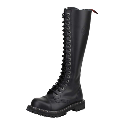 Angry Itch 20-Hole Boots Black Leather black