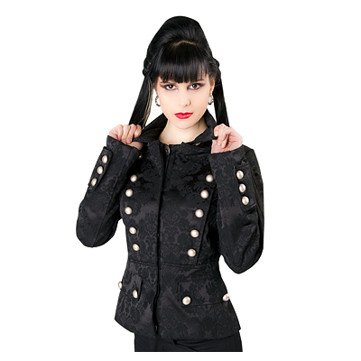 Aderlass Ladys Pirate Jacket Brocade black